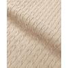 Alimens & Gentle Mens Turtleneck Slim Fit Sweater Long Sleeve Cable Knitted Twisted Pullover Soft Casual Winter Tops for Men(Beige)