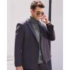 Alimens & Gentle Mens Turtleneck Slim Fit Sweater Long Sleeve Cable Knitted Twisted Pullover Soft Casual Winter Tops for Men(Grey)