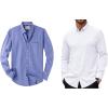 Alimens & Gentle Mens Oxford Shirts Stretch Long Sleeve Dress Shirt for Men Casual Formal Business Work Button Down Shirts