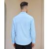 Alimens & Gentle Men’s Long Sleeve Shirts Casual Plaid Button Down Shirts for Men Dress Shirt(Sky Blue)