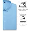 Alimens & Gentle 4 Way Stretch Mens Button Down Shirts Plaid Dress Shirt Wrinkle Free Long Sleeve Gingham Shirts(03-blue Plaid)