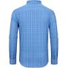 Alimens & Gentle 4 Way Stretch Mens Button Down Shirts Plaid Dress Shirt Wrinkle Free Long Sleeve Gingham Shirts(04-blue Plaid)