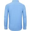 Alimens & Gentle 4 Way Stretch Mens Button Down Shirts Plaid Dress Shirt Wrinkle Free Long Sleeve Gingham Shirts(05-blue Plaid)