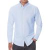 Alimens & Gentle Men’s Oxford Shirts Regular Fit Button Down Shirt Business Casual Shirts Long Sleeve Dress Shirt