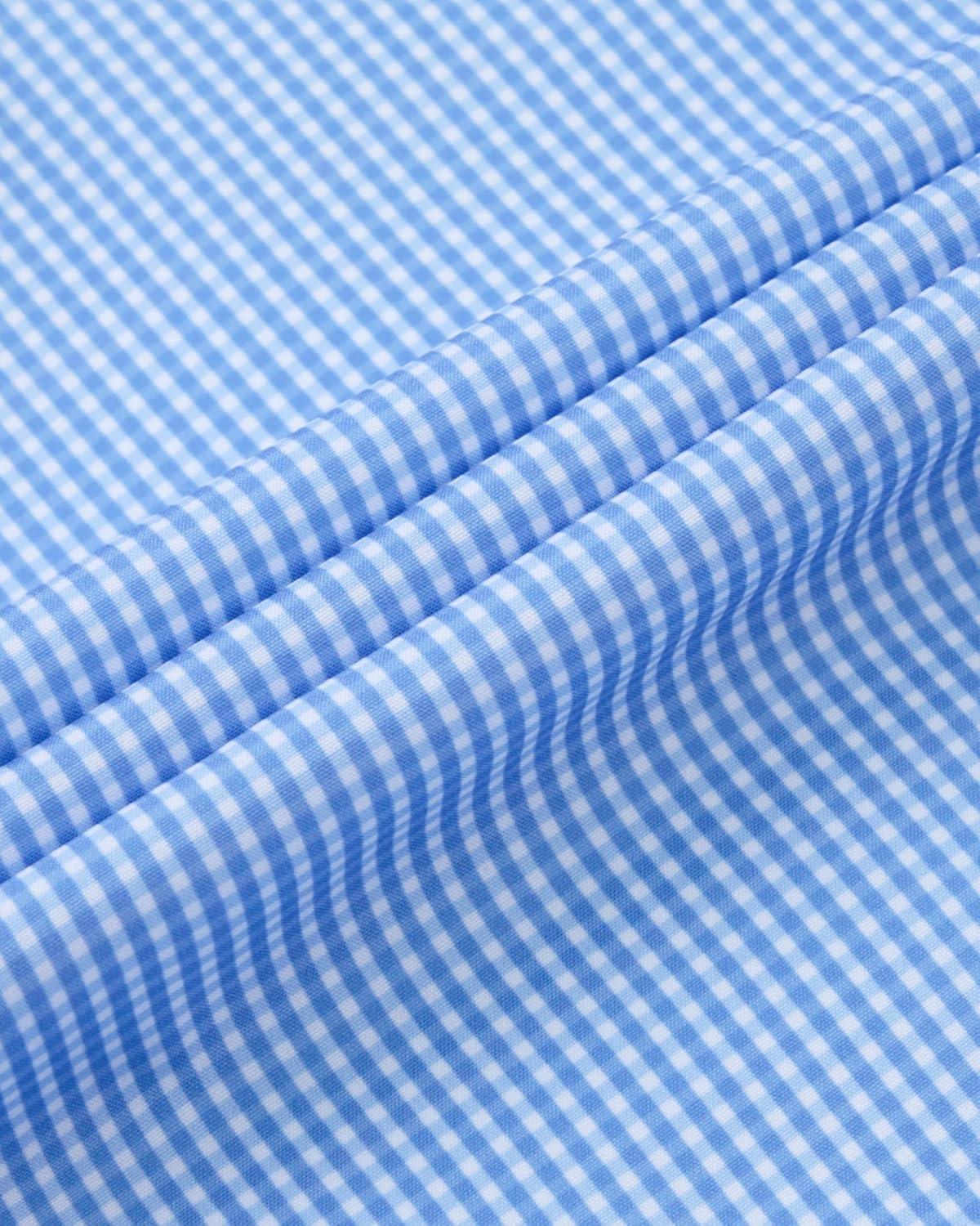 imageAlimens amp Gentle Mens Long Sleeve Button Down Shirts Stretch Regular Fit Dress Shirts Casual Work Gingham Shirts with PocketLight Blue Plaid