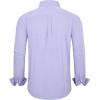 Alimens & Gentle Mens Dress Shirts Long Sleeve Lightweight Gingham Shirts Regular Fit Business Casual Plaid Shirt with Pocket(Blue Red plaid)