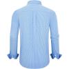 Alimens & Gentle Mens Dress Shirts Long Sleeve Lightweight Gingham Shirts Regular Fit Business Casual Plaid Shirt with Pocket(Blue White plaid)