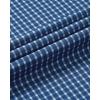 Alimens & Gentle Mens Dress Shirts Long Sleeve Lightweight Gingham Shirts Regular Fit Business Casual Plaid Shirt with Pocket(Navy White Plaid)