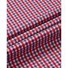 Alimens & Gentle Mens Dress Shirts Long Sleeve Lightweight Gingham Shirts Regular Fit Business Casual Plaid Shirt with Pocket(Red Black plaid)