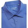 Alimens & Gentle Mens Dress Shirts Short Sleeve Wrinkle Free Stretch Regular Fit Formal Casual Button Down Shirt with Pocket(Deep Blue)