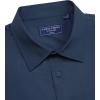 Alimens & Gentle Mens Dress Shirts Short Sleeve Wrinkle Free Stretch Regular Fit Formal Casual Button Down Shirt with Pocket(Denim Blue)