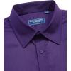 Alimens & Gentle Mens Dress Shirts Short Sleeve Wrinkle Free Stretch Regular Fit Formal Casual Button Down Shirt with Pocket(Grape Purple)