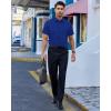 Alimens & Gentle Mens Dress Shirts Short Sleeve Wrinkle Free Stretch Regular Fit Formal Casual Button Down Shirt with Pocket(Royal Blue)