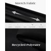 Alimens & Gentle Mens Dress Shirts Stretch Solid Wrinkle Free Button Down Shirt Business Wedding Casual Button Up Shirt(Black)
