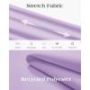 Alimens & Gentle Mens Dress Shirts Stretch Solid Wrinkle Free Button Down Shirt Business Wedding Casual Button Up Shirt(Lavender)