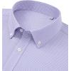 Alimens & Gentle Mens Long Sleeve Button Down Shirts Stretch Regular Fit Dress Shirts Casual Work Gingham Shirts with Pocket(Blue Red Plaid)