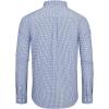 Alimens & Gentle Mens Long Sleeve Button Down Shirts Stretch Regular Fit Dress Shirts Casual Work Gingham Shirts with Pocket(Blue White Plaid)
