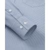 Alimens & Gentle Mens Long Sleeve Button Down Shirts Stretch Regular Fit Dress Shirts Casual Work Gingham Shirts with Pocket(Navy Gingham)