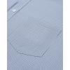 Alimens & Gentle Mens Long Sleeve Button Down Shirts Stretch Regular Fit Dress Shirts Casual Work Gingham Shirts with Pocket(Navy Gingham)
