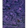 Alimens & Gentle Mens Paisley Shirts Dress Shirt for Men Western Cowboy Shirt Long Sleeve Button Down Shirt Wedding Party(Purple)