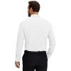 Alimens & Gentle Men’s Premium Dress Shirt – Silk Stain Shield Performence Wrinkle Free Button Down Shirts(White)