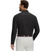 Alimens & Gentle Men’s Premium Dress Shirt – Cotton Moisture Wicking Performence Wrinkle Free Button Down Shirts(Black)