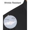 Alimens & Gentle Men’s Premium Dress Shirt – Cotton Moisture Wicking Performence Wrinkle Free Button Down Shirts(Black)
