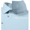 Alimens & Gentle Men’s Premium Dress Shirt – Cotton Moisture Wicking Performence Wrinkle Free Button Down Shirts(Light Blue)