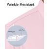 Alimens & Gentle Men’s Premium Dress Shirt – Cotton Moisture Wicking Performence Wrinkle Free Button Down Shirts(Pink)
