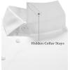 Alimens & Gentle Men’s Premium Dress Shirt – Cotton Moisture Wicking Performence Wrinkle Free Button Down Shirts(White)