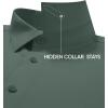 Alimens & Gentle Men’s Premium Dress Shirt – Silk Modal Performence Wrinkle Free Button Down Shirts(Green)