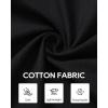 Alimens & Gentle Mens Cotton Linen Textured Shirt Long Sleeve Button Down Shirts Casual Summer Beach Wedding Tops with Pocket(Black)