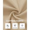 Alimens & Gentle Mens Cotton Linen Textured Shirt Long Sleeve Button Down Shirts Casual Summer Beach Wedding Tops with Pocket(Khaki)