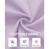 Alimens & Gentle Mens Cotton Linen Textured Shirt Long Sleeve Button Down Shirts Casual Summer Beach Wedding Tops with Pocket(Lavender)