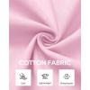 Alimens & Gentle Mens Cotton Linen Textured Shirt Long Sleeve Button Down Shirts Casual Summer Beach Wedding Tops with Pocket(Pink)