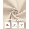 Alimens & Gentle Mens Cotton Linen Textured Shirt Long Sleeve Button Down Shirts Casual Summer Beach Wedding Tops with Pocket(Tan)