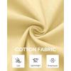 Alimens & Gentle Mens Cotton Linen Textured Shirt Long Sleeve Button Down Shirts Casual Summer Beach Wedding Tops with Pocket(Yellow)