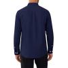 Alimens & Gentle Mens Oxford Shirts Stretch Long Sleeve Dress Shirt for Men Casual Business Work Solid Button Down Shirts(Navy Blue)
