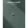 Alimens & Gentle Premium Men’s Mulberry Silk Modal Dress Shirt Performance Wrinkle Free(Green)