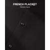 Alimens & Gentle Men’s Premium Dress Shirts – Mulberry Silk Performance Wrinkle Free Stain Shield Button Down Shirt(Black)