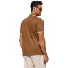 Alimens & Gentle Mens Brown Button Up Shirt Knit Textured Short Sleeve Shirt Casual Beach Vacation Shirts XL