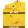 Alimens & Gentle Men’s Polo Shirt Golf Shirt Camping Dry Fit Tops Bright Yellow