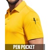 Alimens & Gentle Men’s Polo Shirt Golf Shirt Camping Dry Fit Tops Bright Yellow