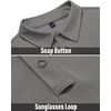 Alimens & Gentle Men’s Polo Shirt Golf Shirt Camping Dry Fit Tops Light Grey