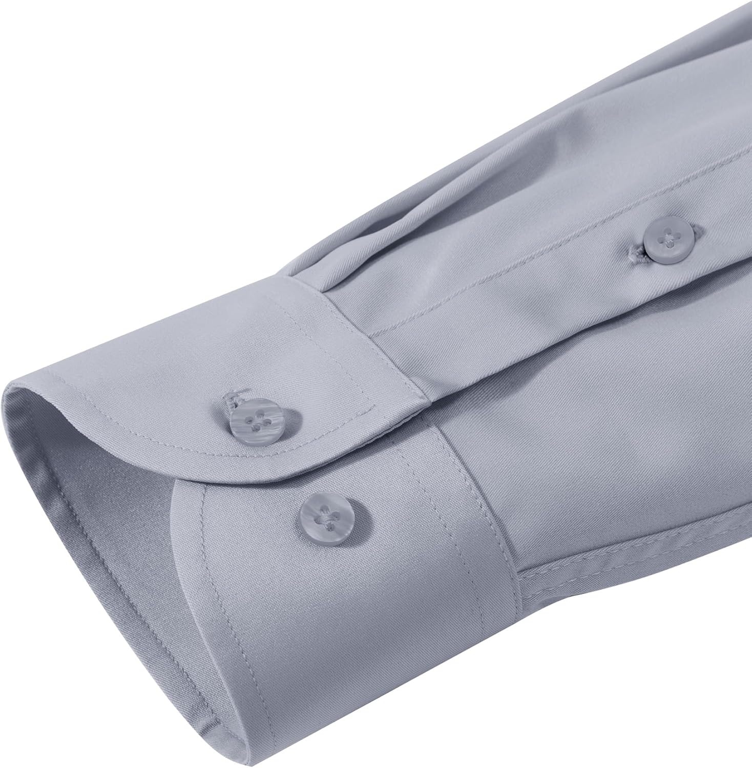 image:imageAlimens amp Gentle Mens Dress Shirts Transitional Weather Long Sleeve Stretch WrinkleFree Button Down TopSilver