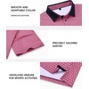 Alimens & Gentle Golf Polo Shirts for Men Short Sleeve Print Dry Fit Moisture Wicking Stretch Collared Business Casual Shirt(Black Pink Flower)
