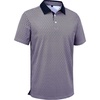 Alimens & Gentle Golf Polo Shirts for Men Short Sleeve Print Dry Fit Moisture Wicking Stretch Collared Business Casual Shirt(Purple Square)