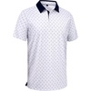 Alimens & Gentle Golf Polo Shirts for Men Short Sleeve Print Dry Fit Moisture Wicking Stretch Collared Business Casual Shirt(White Golfs Club)