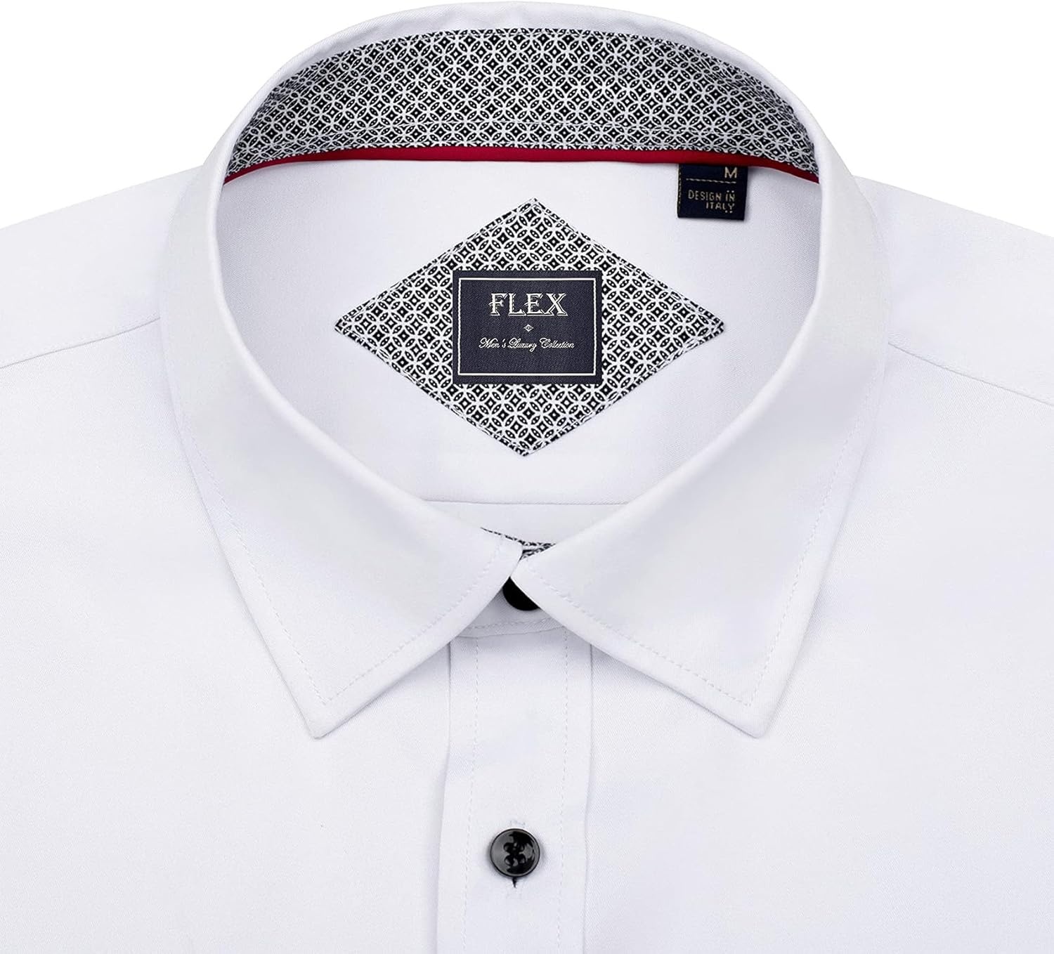 image:imageMens Dress Shirt Long Sleeve Wrinkle Free Button Down Shirt Business CasualWhite