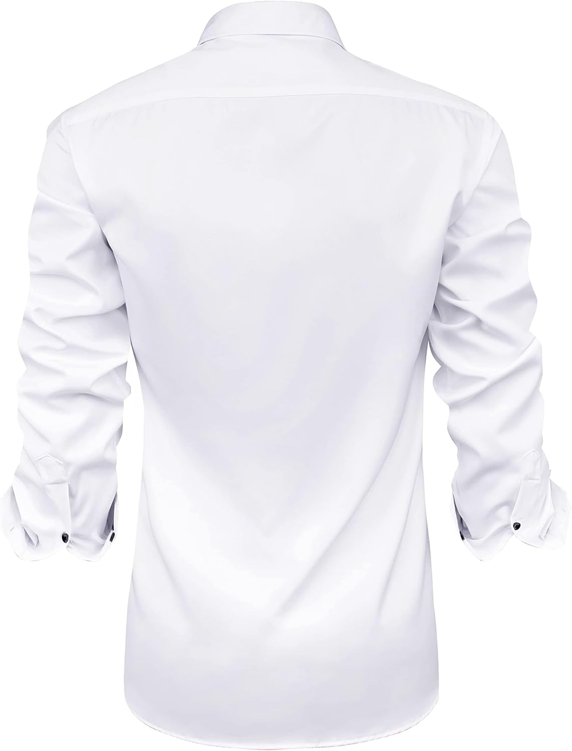 image:imageMens Dress Shirt Long Sleeve Wrinkle Free Button Down Shirt Business CasualWhite